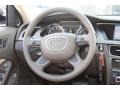 2013 Audi Allroad Velvet Beige/Moor Brown Interior Steering Wheel Photo