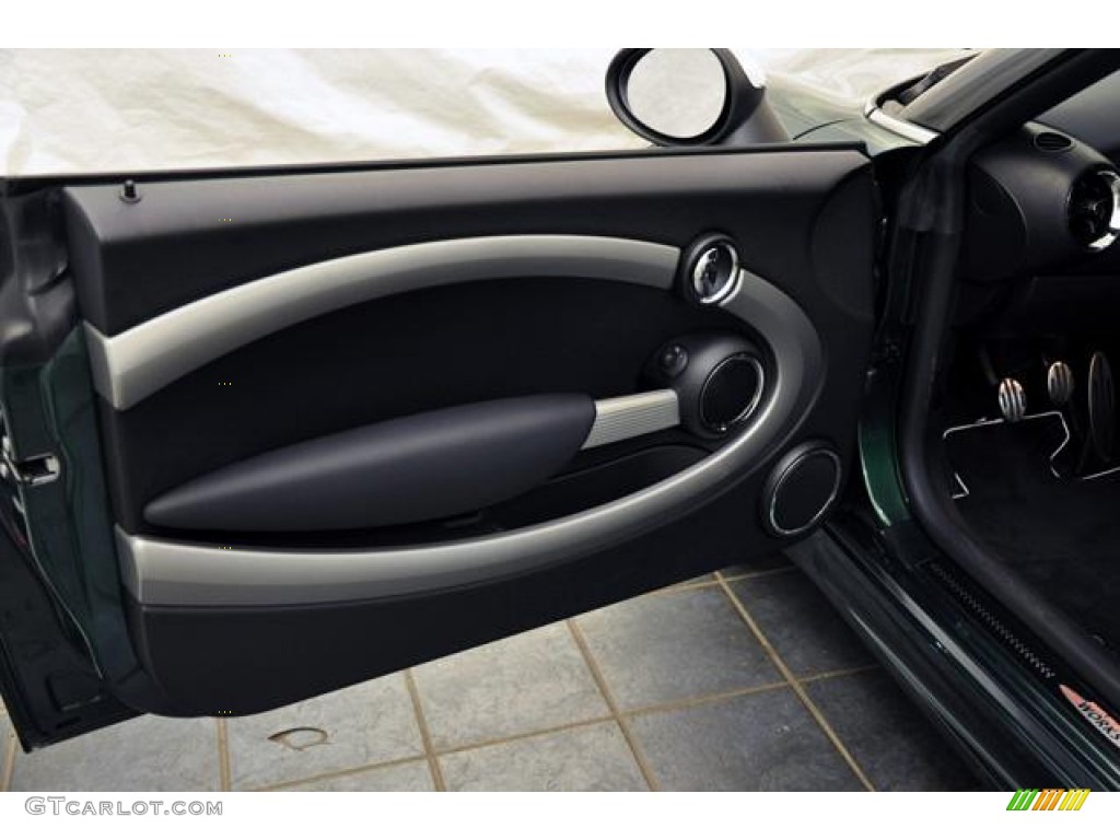 2012 Mini Cooper John Cooper Works Coupe Punch Carbon Black Leather Door Panel Photo #68911620