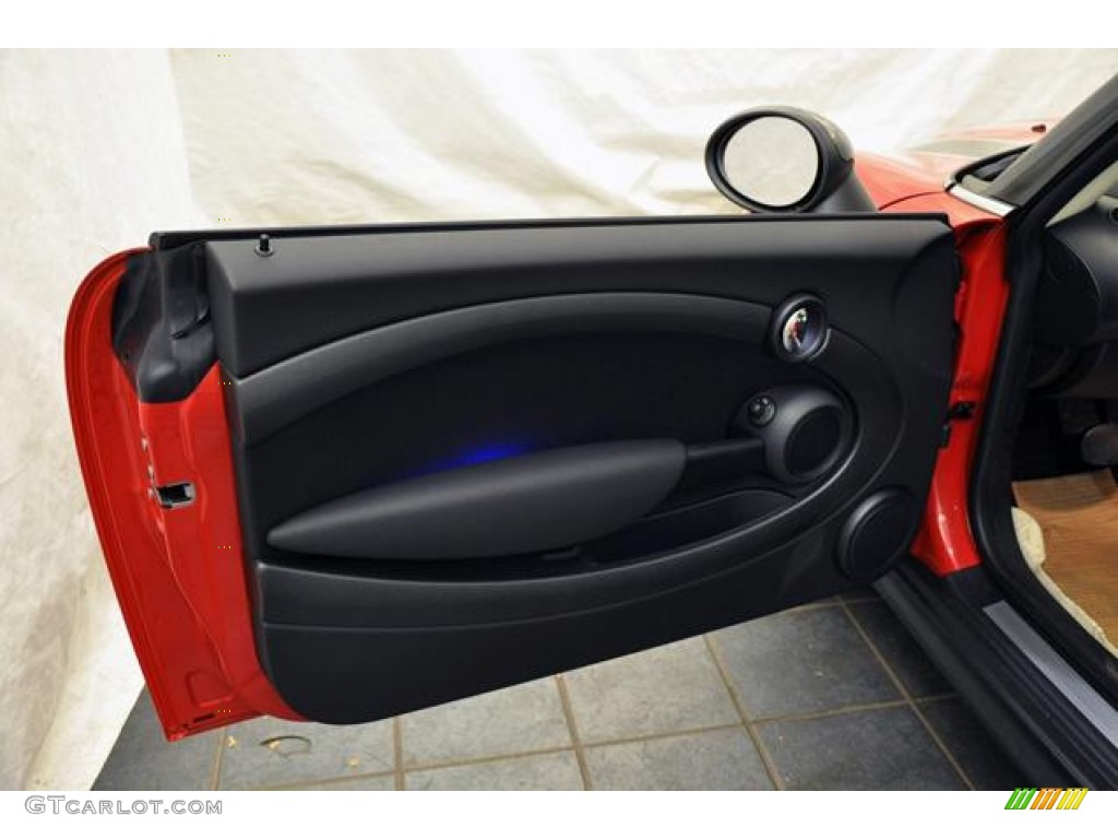 2013 Mini Cooper Hardtop Carbon Black Door Panel Photo #68911887