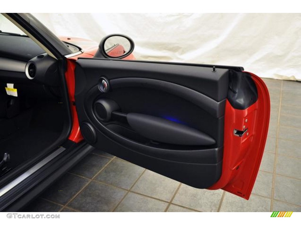 2013 Mini Cooper Hardtop Carbon Black Door Panel Photo #68912013