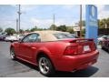 2001 Laser Red Metallic Ford Mustang GT Convertible  photo #6