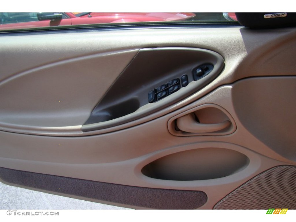 2001 Mustang GT Convertible - Laser Red Metallic / Medium Parchment photo #14