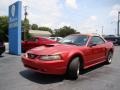 2001 Laser Red Metallic Ford Mustang GT Convertible  photo #25