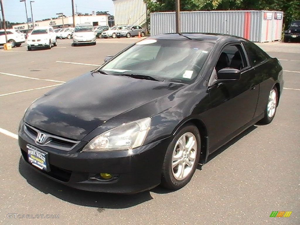 2007 Accord EX-L Coupe - Nighthawk Black Pearl / Black photo #1