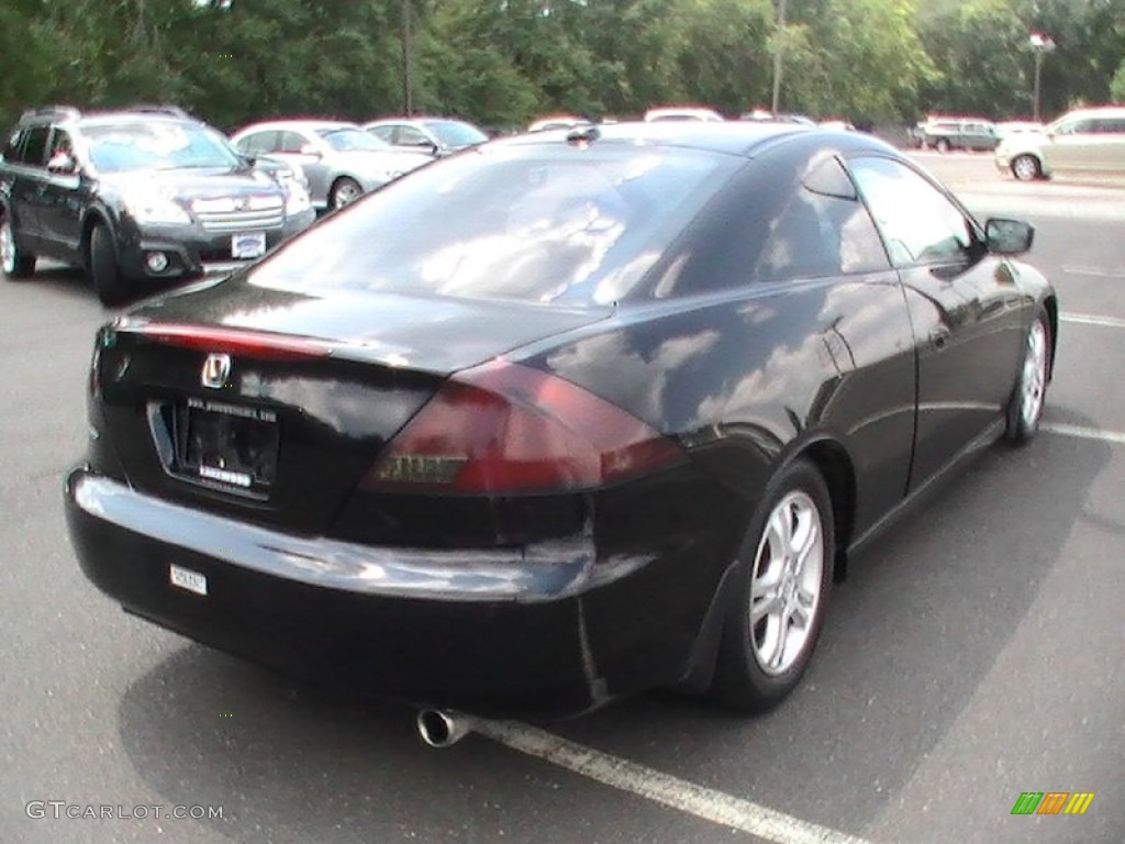 2007 Accord EX-L Coupe - Nighthawk Black Pearl / Black photo #4