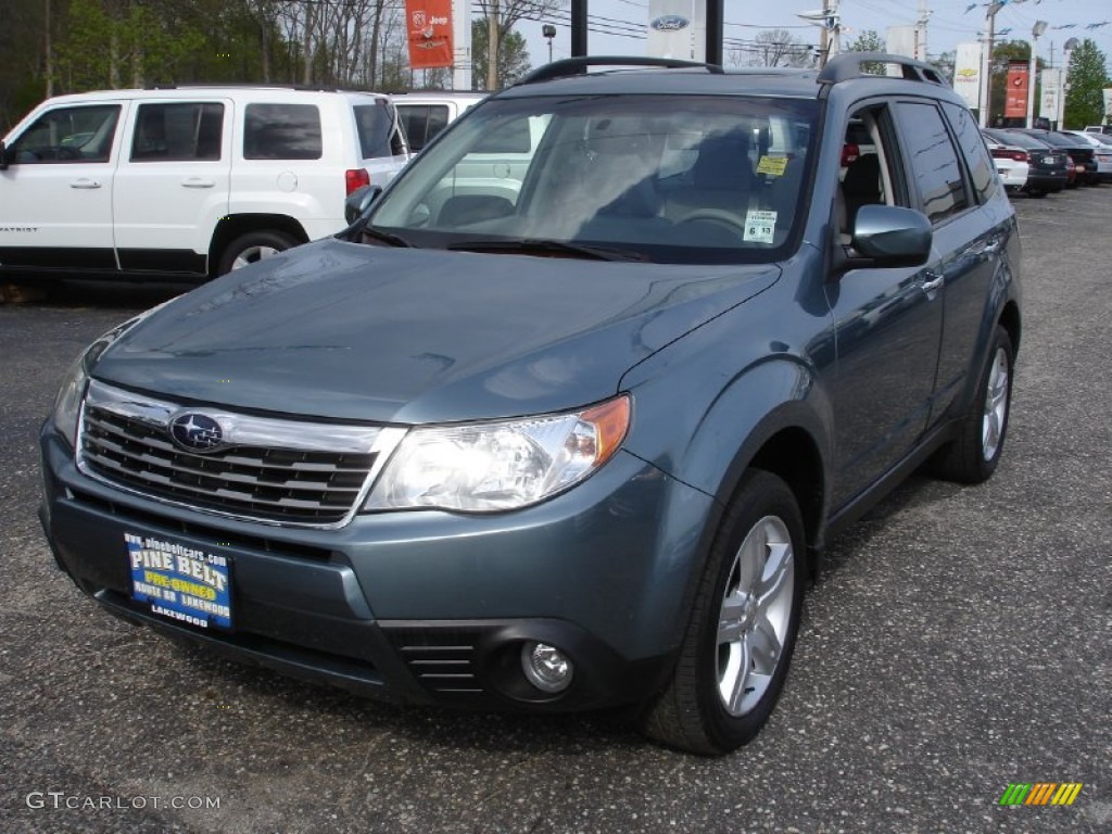 2009 Forester 2.5 X Limited - Sage Green Metallic / Platinum photo #1