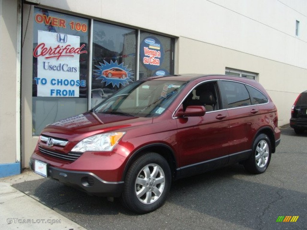 2009 CR-V EX-L 4WD - Tango Red Pearl / Gray photo #1