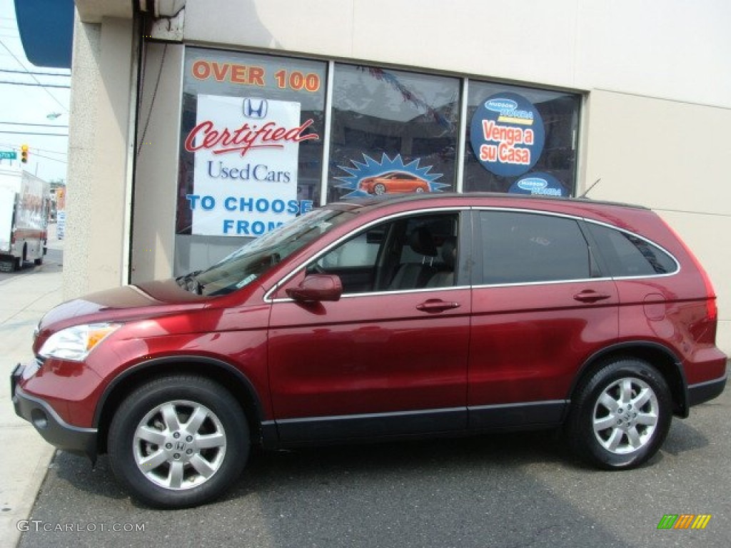 2009 CR-V EX-L 4WD - Tango Red Pearl / Gray photo #3