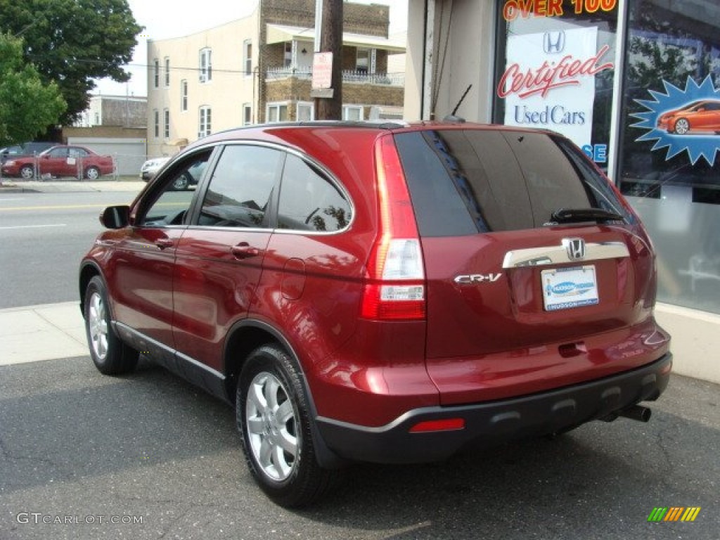 2009 CR-V EX-L 4WD - Tango Red Pearl / Gray photo #4