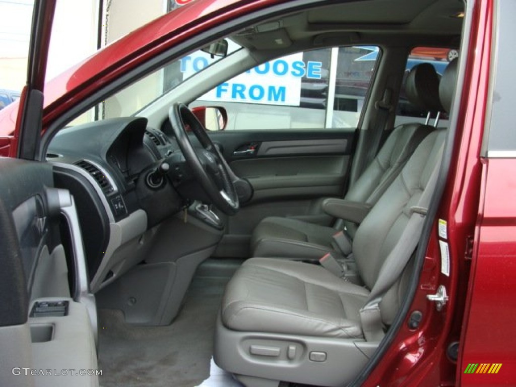 2009 CR-V EX-L 4WD - Tango Red Pearl / Gray photo #7