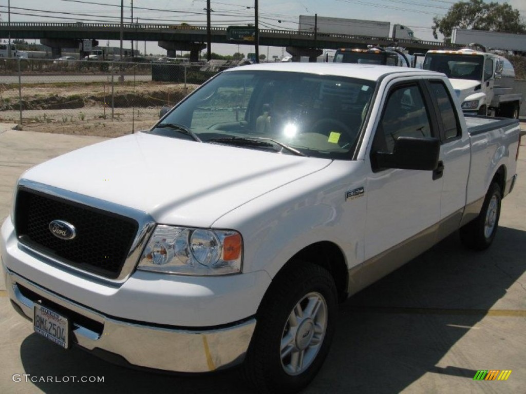 2007 F150 XLT SuperCab - Oxford White / Tan photo #7