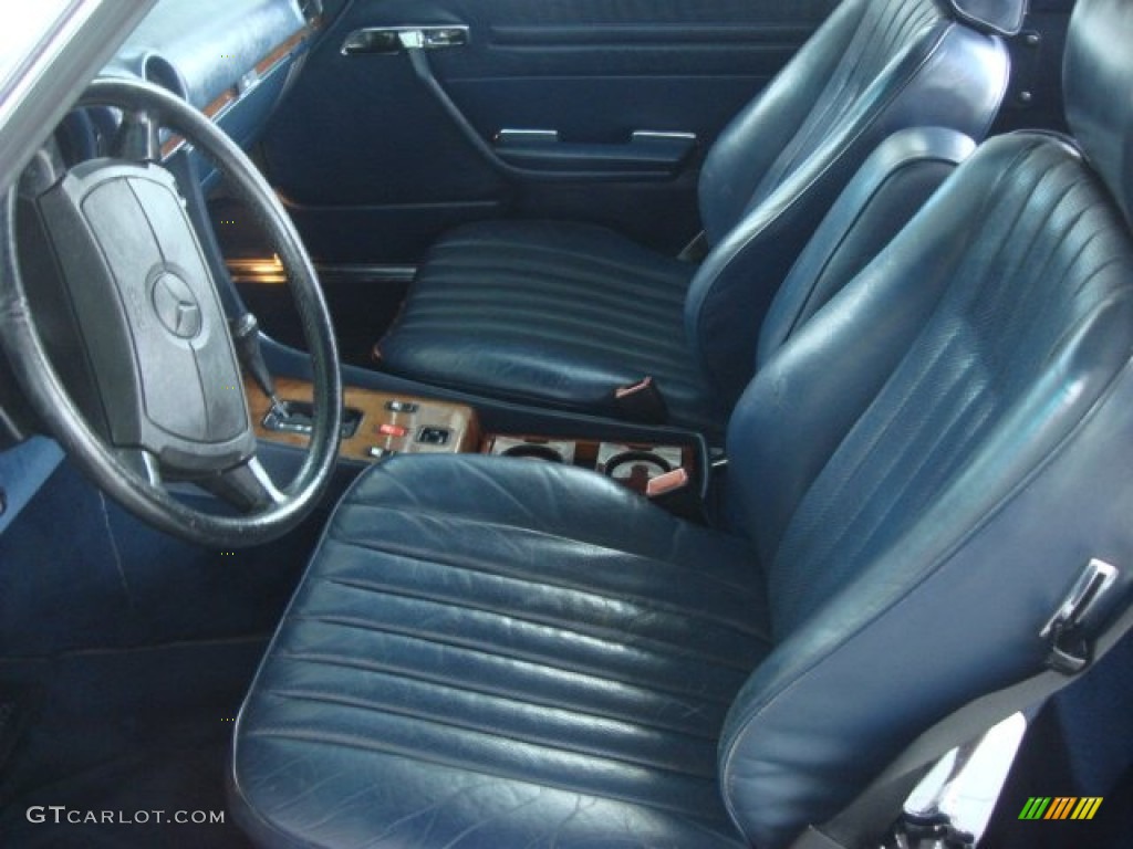 Blue Interior 1986 Mercedes-Benz SL Class 560 SL Roadster Photo #68917320