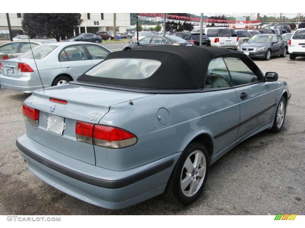 2003 9-3 SE Convertible - Cosmic Blue Metallic / Charcoal Grey photo #4