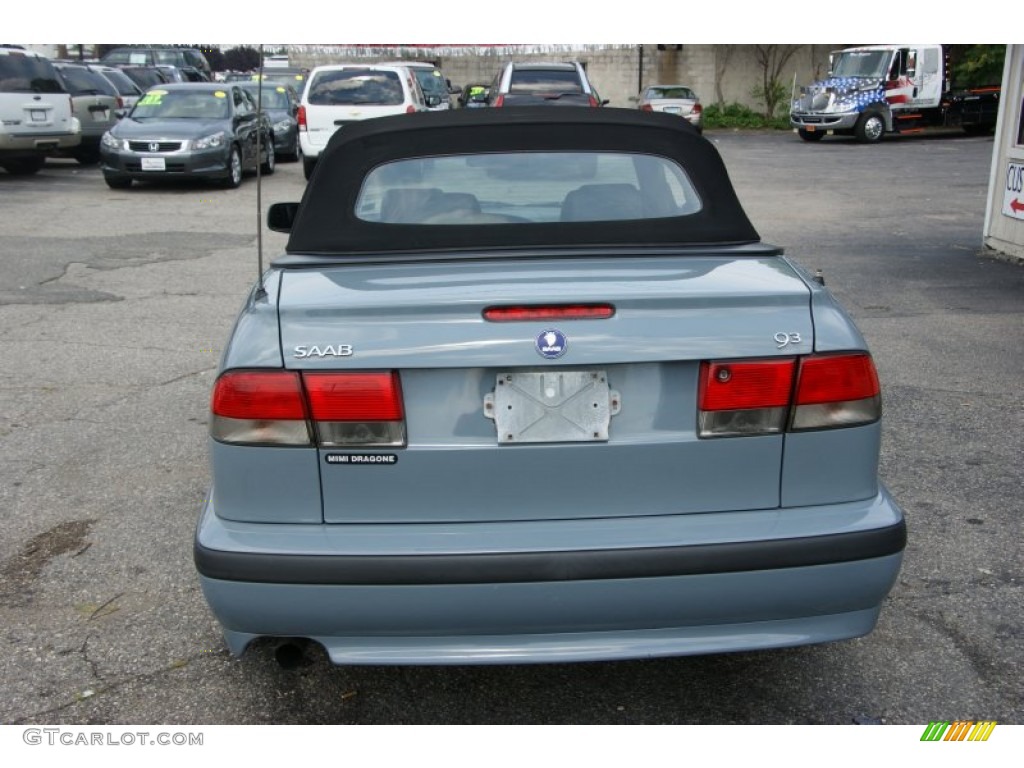 2003 9-3 SE Convertible - Cosmic Blue Metallic / Charcoal Grey photo #5