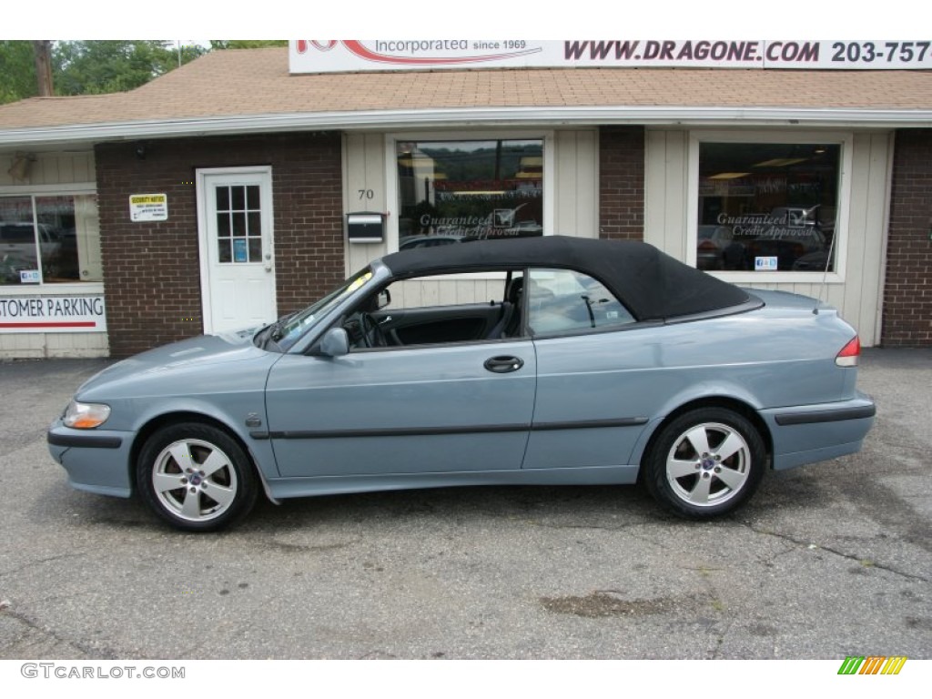 2003 9-3 SE Convertible - Cosmic Blue Metallic / Charcoal Grey photo #7