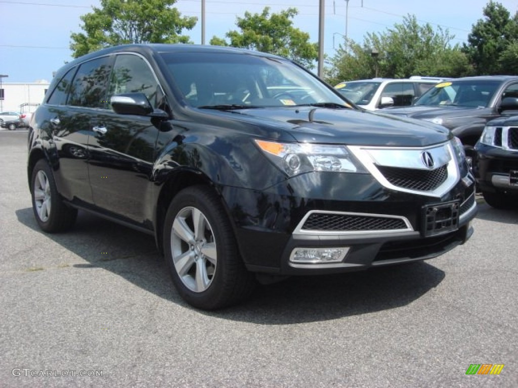 Crystal Black Pearl 2011 Acura MDX Technology Exterior Photo #68917788