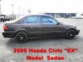 2000 Vintage Plum Honda Civic EX Sedan #68890283
