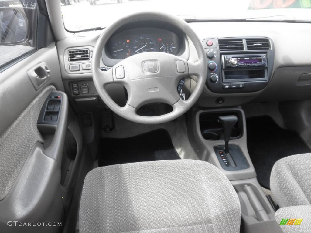 2000 Civic EX Sedan - Vintage Plum / Dark Gray photo #14