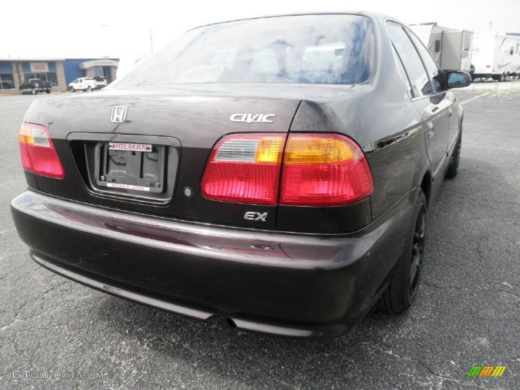 2000 Civic EX Sedan - Vintage Plum / Dark Gray photo #18