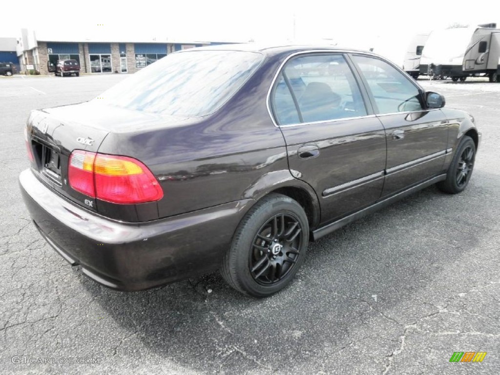 2000 Civic EX Sedan - Vintage Plum / Dark Gray photo #22
