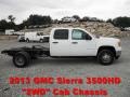 Summit White 2013 GMC Sierra 3500HD Crew Cab Chassis Dually