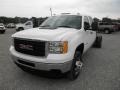 Summit White - Sierra 3500HD Crew Cab Chassis Dually Photo No. 3