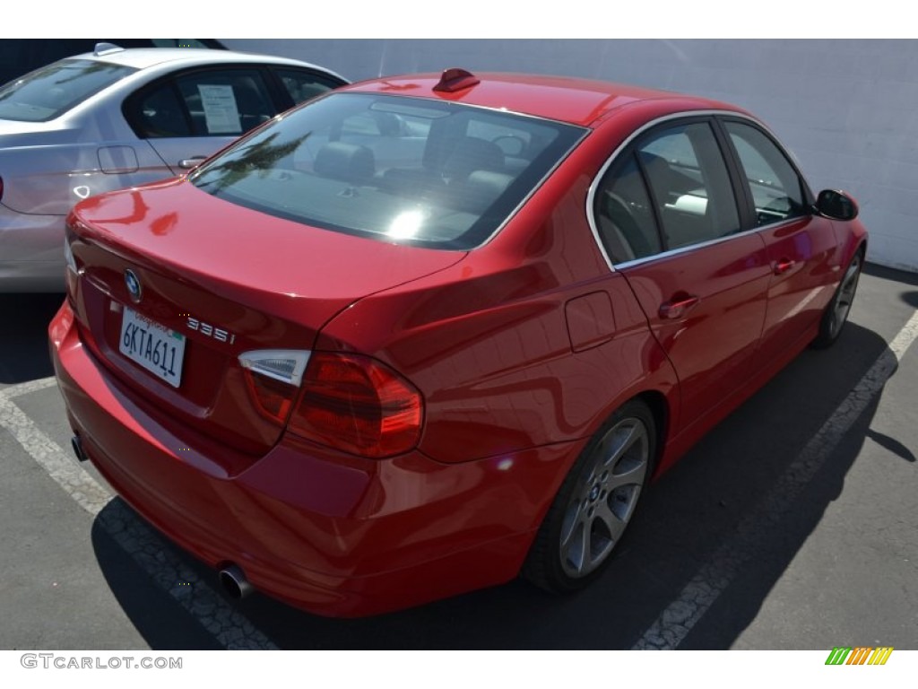 2008 3 Series 335i Sedan - Crimson Red / Black photo #3