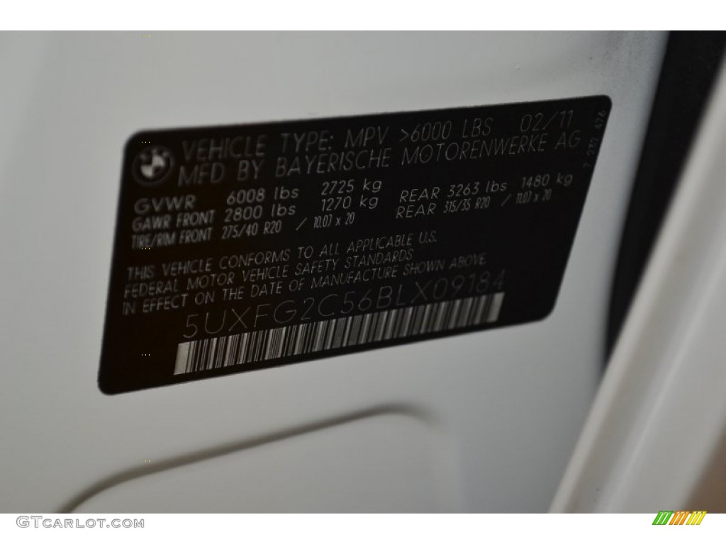 2011 X6 xDrive35i - Alpine White / Saddle Brown photo #10