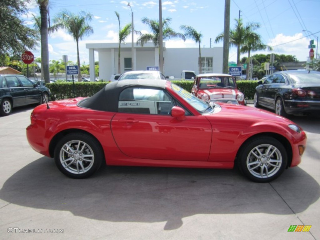 2009 MX-5 Miata Sport Roadster - True Red / Black photo #6