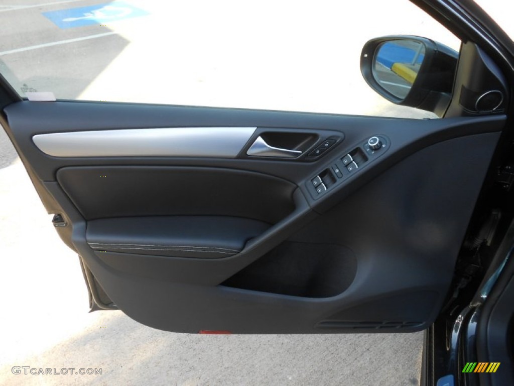 2013 Volkswagen Golf R 4 Door 4Motion Titan Black Door Panel Photo #68921730