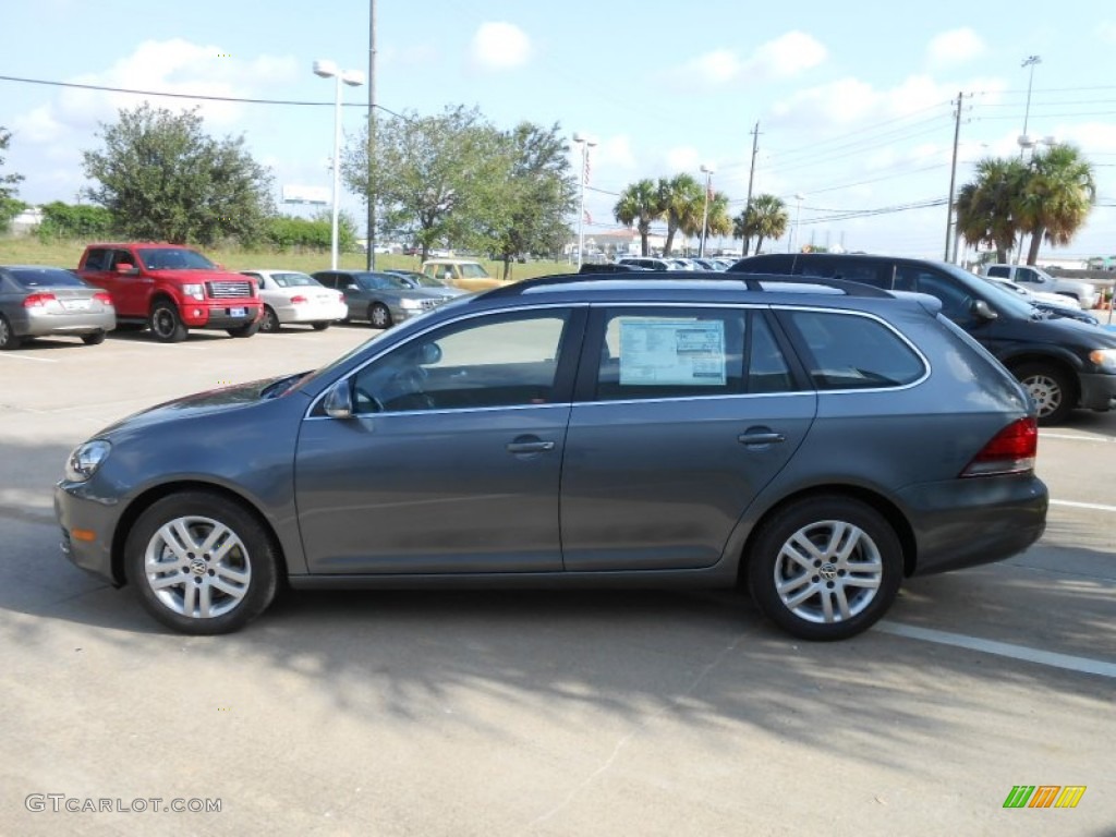 2013 Jetta TDI SportWagen - Platinum Gray Metallic / Titan Black photo #4