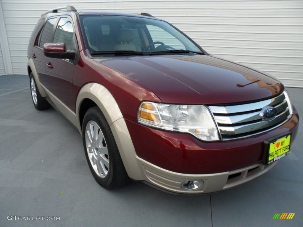 2008 Taurus X Eddie Bauer - Merlot Metallic / Camel photo #1