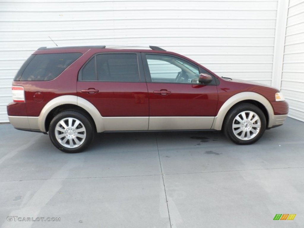 Merlot Metallic 2008 Ford Taurus X Eddie Bauer Exterior Photo #68922540