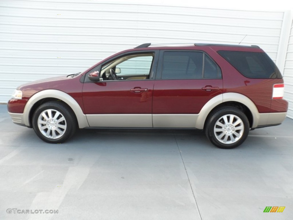 Merlot Metallic 2008 Ford Taurus X Eddie Bauer Exterior Photo #68922567