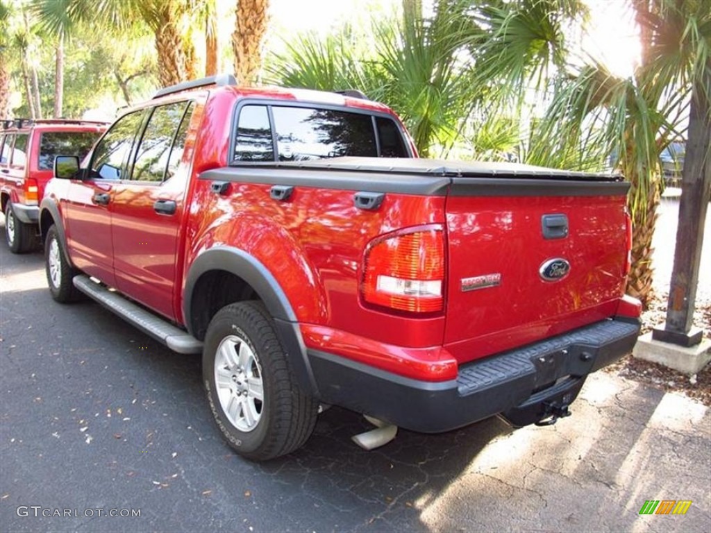 2010 Explorer Sport Trac XLT - Sangria Red Metallic / Camel/Sand photo #3