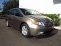 Mocha Metallic 2012 Honda Odyssey Touring Elite