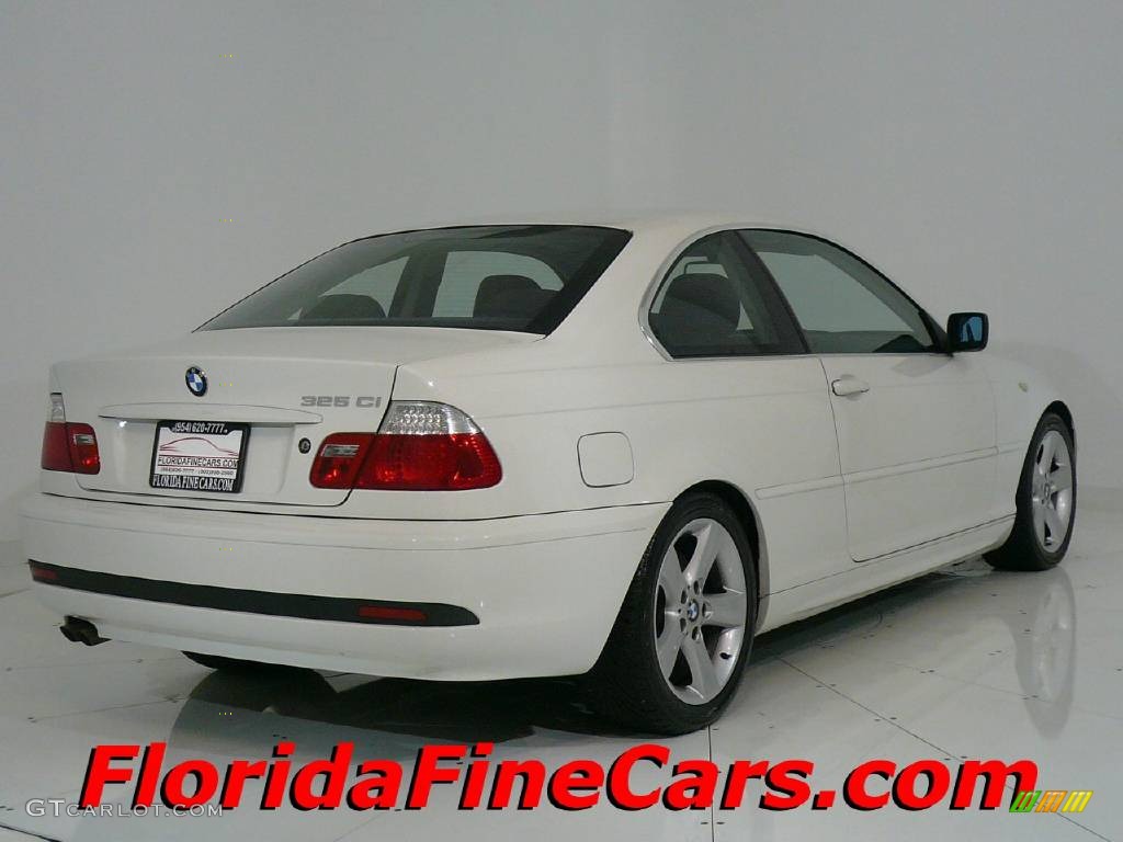 2004 3 Series 325i Coupe - Alpine White / Black photo #2
