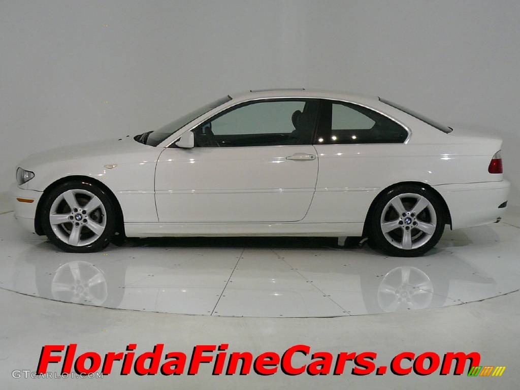 2004 3 Series 325i Coupe - Alpine White / Black photo #3