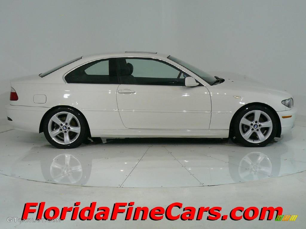 2004 3 Series 325i Coupe - Alpine White / Black photo #4