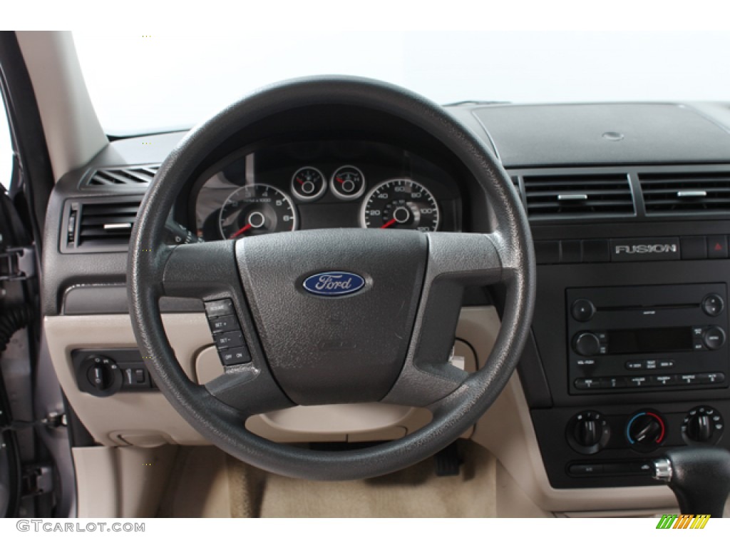 2007 Fusion S - Tungsten Grey Metallic / Light Stone photo #7