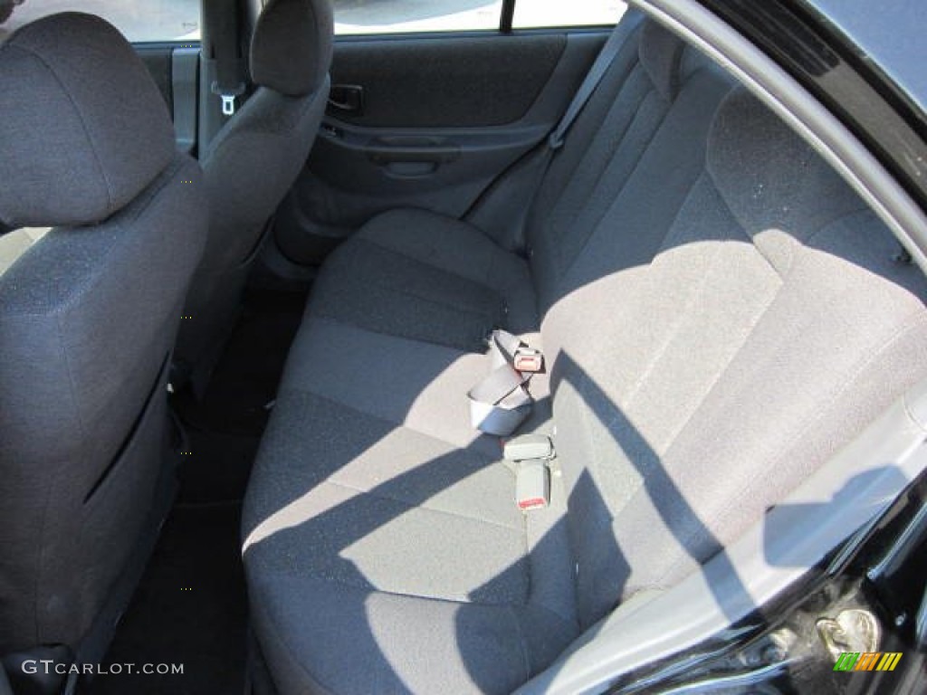 2002 Accent GL Sedan - Ebony Black / Gray photo #13