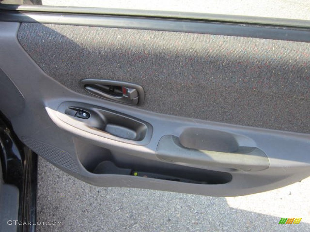 2002 Accent GL Sedan - Ebony Black / Gray photo #21