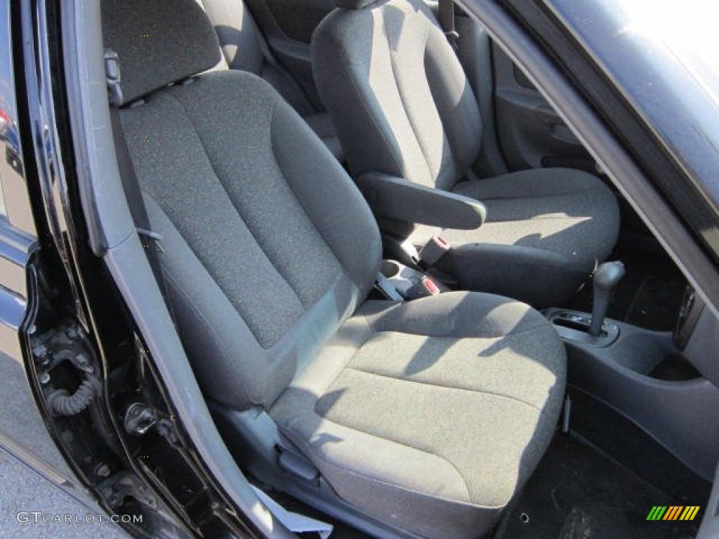 2002 Accent GL Sedan - Ebony Black / Gray photo #22