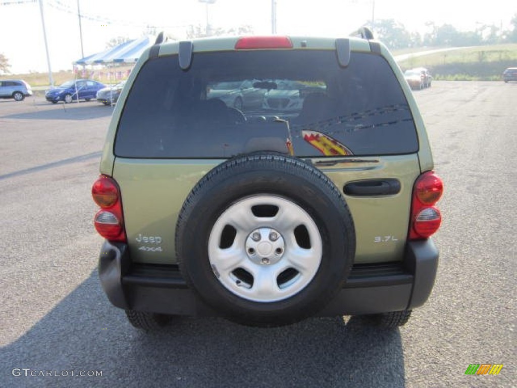 2004 Liberty Sport 4x4 - Cactus Green Pearl / Dark Slate Gray photo #6