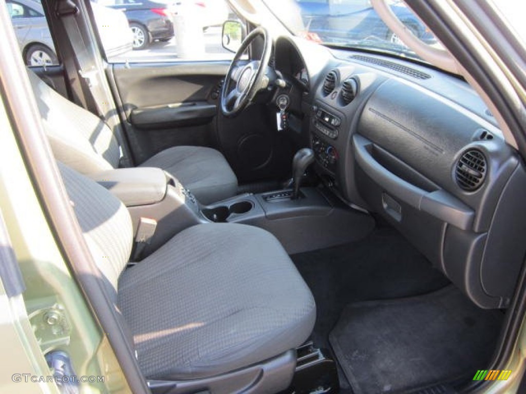 2004 Liberty Sport 4x4 - Cactus Green Pearl / Dark Slate Gray photo #10