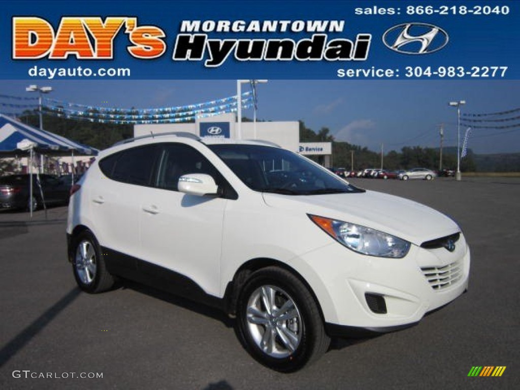 2012 Tucson GLS AWD - Cotton White / Taupe photo #1