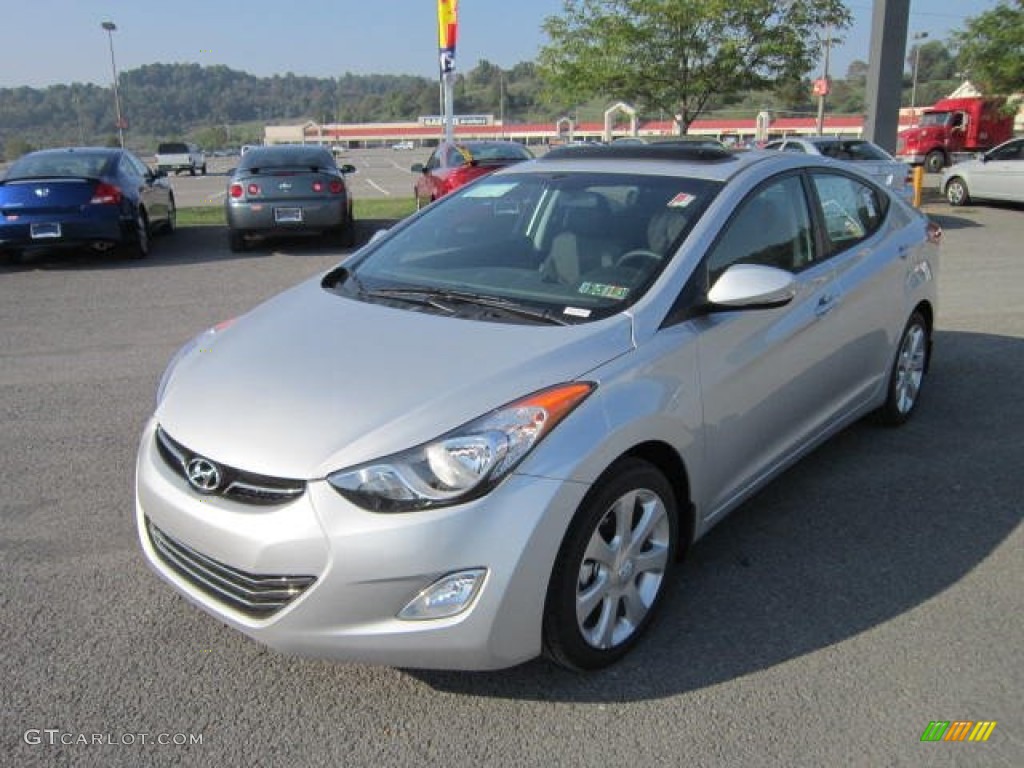 2013 Elantra Limited - Silver / Black photo #3