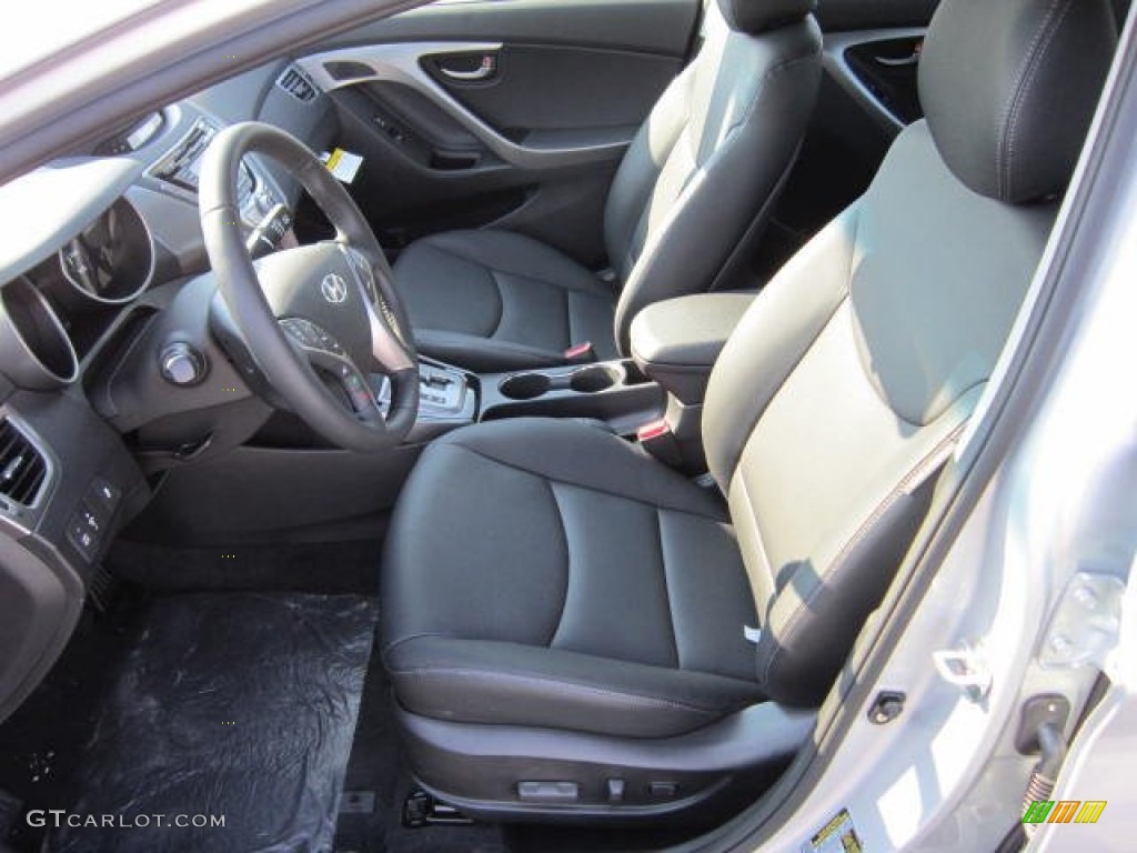 2013 Elantra Limited - Silver / Black photo #16
