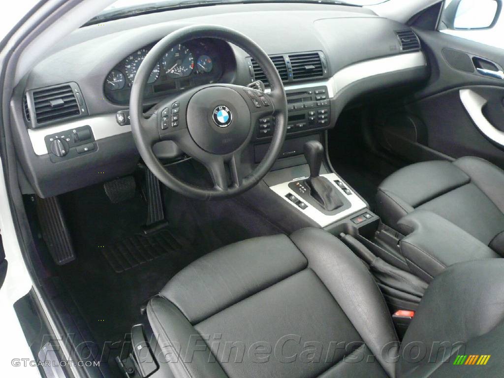 2004 3 Series 325i Coupe - Alpine White / Black photo #12