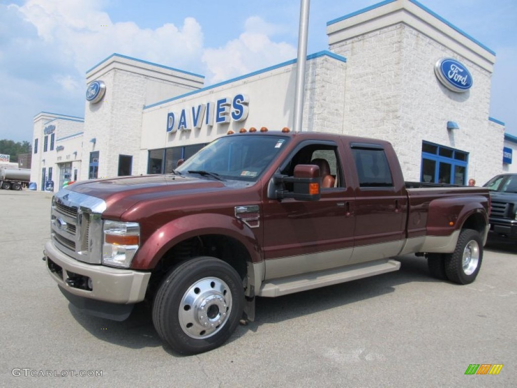 2008 F450 Super Duty King Ranch Crew Cab 4x4 Dually - Dark Copper Metallic / Chaparral Leather photo #1